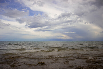 clouds over the sea
