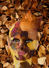 Herbst Gesicht