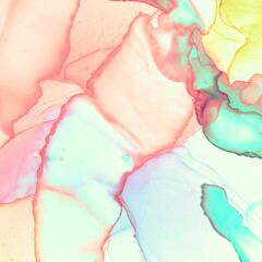 Watercolor Illustration. Colorful Ethereal 