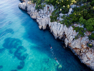Fototapeta premium Snorkelling in Gokova Bay Turkey