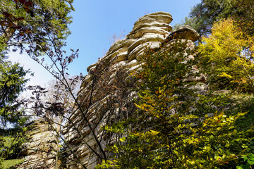 Felsen im Fichtelgebirge Drei Brüder Rudolfstein Granittürme Felsformation