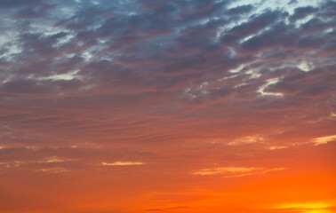 Fototapeta premium Colors of the beautiful sunset (sky background)