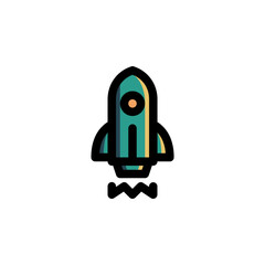 Startup Icon Filled Outline Business Illustration Logo Vector
