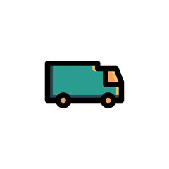 Shipping Icon Filled Outline Business Illustration Logo Vector
