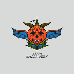 Happy halloween . creative design vector template