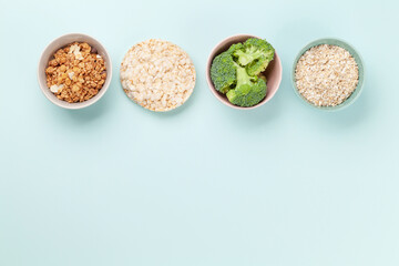 Healthy food and weigh loss concept