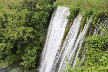Fototapeta na wymiar El Molinar waterfall in the city of Alcoi.