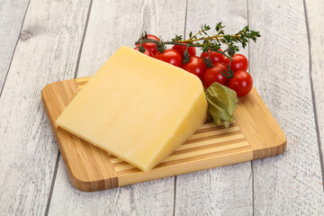 Hard parmesan cheese piece