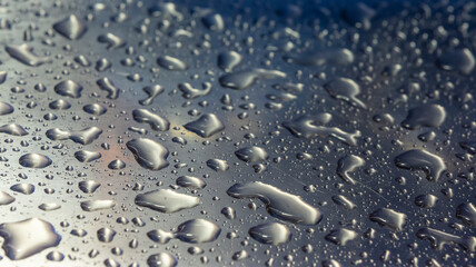 close up rain drops texture background