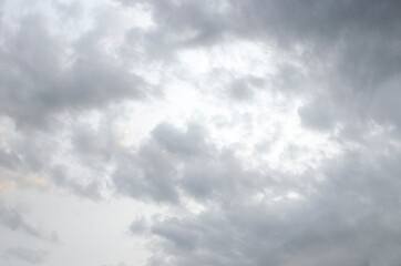 White clouds on a blue sky. Background.