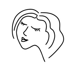  International Women's Day. Vector illustration for card, poster, modern design. Girl power. element for greeting cards, posters, stickers and seasonal design coloring book cards and coloring page.