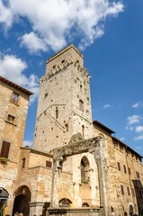 Fototapeta na wymiar Famous San Gimignano Medieval Village, Italy, Europe