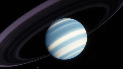 super-earth planet, realistic exoplanet, planet suitable for colonization, earth-like planet in far space, planets background 3d render