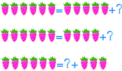 Educational games for children, on the composition of the six.