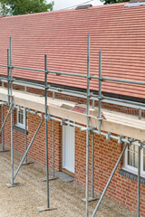 Scaffolding UK house construction