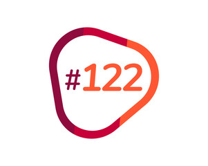 Number 122 image design, 122 logos
