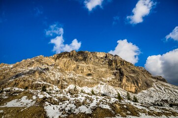 Fototapeta na wymiar Beautiful view of famous dolomite mountain, Italy.