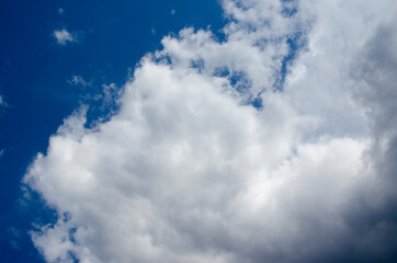 White clouds on a blue sky. Background.
