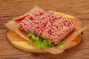 Raw Minced pork meat for cooking