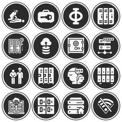 16 pack of kant  filled web icons set