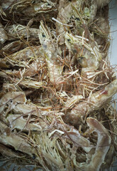 Fishmonger frozen prawns