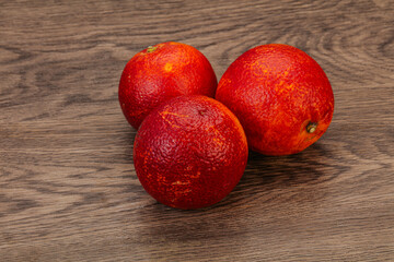 Red sweet orange over background