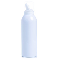 Nasal spray for baby on white background isolation