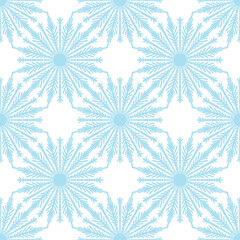 Fototapeta na wymiar Seamless pattern of lacy elegant round pattern motifs.