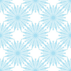 Seamless pattern of lacy elegant round pattern motifs.