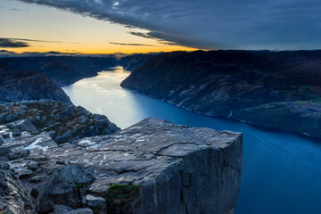 Morning on Preikestolen, Lysefjord, Norway