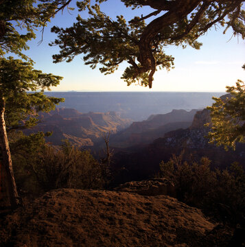 Sunset Views of the Grand Canyon from the North Rim
