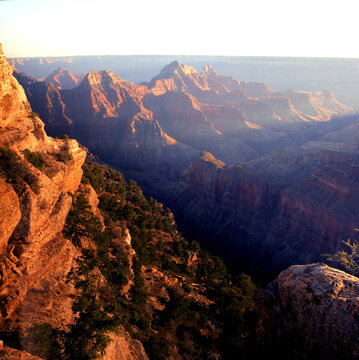 Sunset Views of the Grand Canyon from the North Rim
