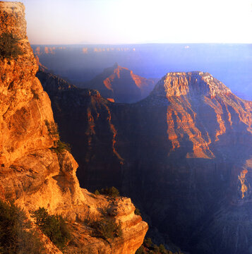 Sunset Views of the Grand Canyon from the North Rim
