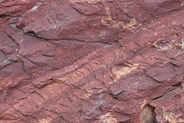red layered stone