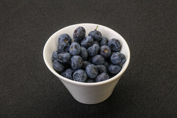 Ripe sweet tasty blueberries heap