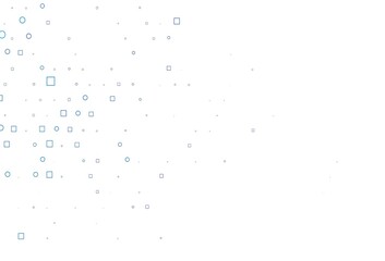 Light BLUE vector background with circles, rectangles.