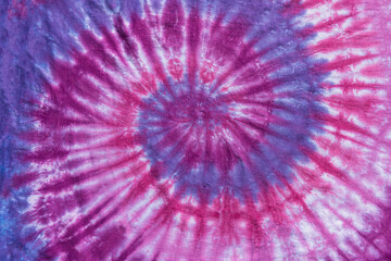 Fashionable Colorful Retro Abstract Psychedelic Tie Dye Swirl Design.