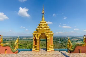 Beautiful view of unseen temple. Wat Pra That Doi Pra Jhan, Lampang, Thailand