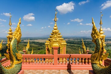 Beautiful view of unseen temple. Wat Pra That Doi Pra Jhan, Lampang, Thailand