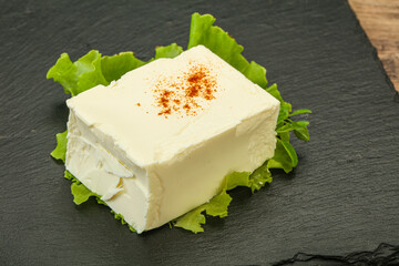 Greek traditional soft feta cheese