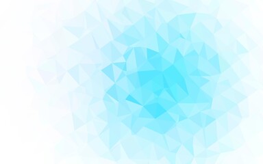 Light BLUE vector abstract mosaic pattern.