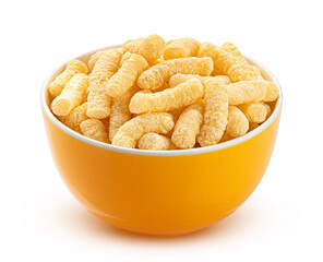 Sweet corn sticks isolated on white background