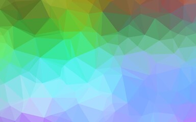 Light Multicolor, Rainbow vector blurry triangle template.