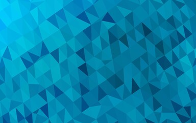 Light BLUE vector triangle mosaic template.
