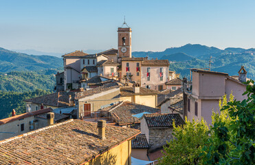 Fototapeta na wymiar The beautiful village of Canterano, in the Province of Rome, Lazio, Italy.