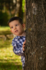 Portrait of a cute little boy.