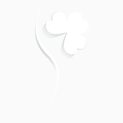 Elements cut from paper, 3d style.