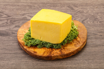 Yellow tilsiter cheese dairy product