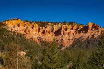 Fototapeta na wymiar Pink Cliffs From Utah Scenic Byway 14