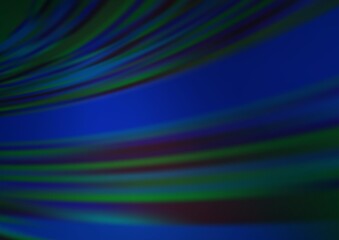 Fototapeta premium Dark BLUE vector blurred shine abstract pattern.